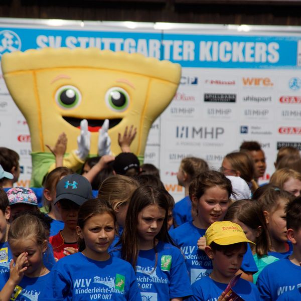 Kinderleichtathletik vor Ort am 28. Juni 2018 in Stuttgart-Degerloch