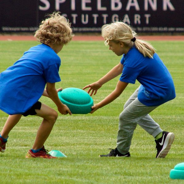 Kinderleichtathletik vor Ort am 28. Juni 2018 in Stuttgart-Degerloch