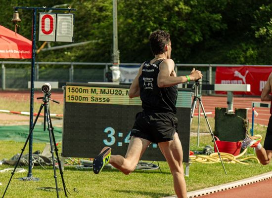 Luis Schaich stürmt zur DM-Norm in Karlsruhe