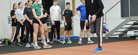 Landestrainer im U16- und U14-Stützpunkttraining des Kreises Region Freiburg