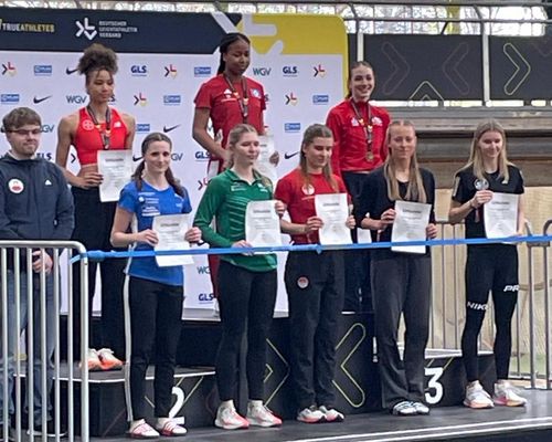 Carolina Combé wird Fünfte bei den Deutschen Hallenmeisterschaften der U20