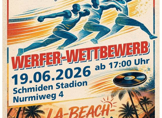 Einladung zum Werferabend mit Beachparty in Schmiden