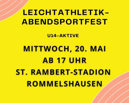 Ausschreibung Abendsportfest in Rommelshausen