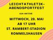 Ausschreibung Abendsportfest in Rommelshausen