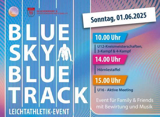 Ausschreibung Blue Sky • Blue Track Meeting am 01.06. in Schorndorf