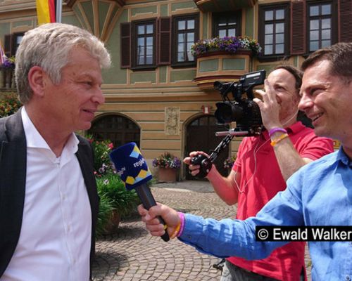 Gesa Krause, Gregor Traber und Jürgen Kessing auf EM-Werbetour